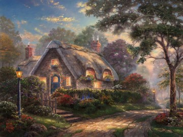  light - Lovelight Cottage Thomas Kinkade
